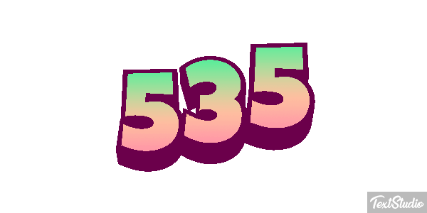 535 Efekt tekstowy