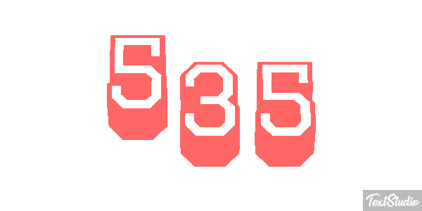 535 Efekt tekstowy