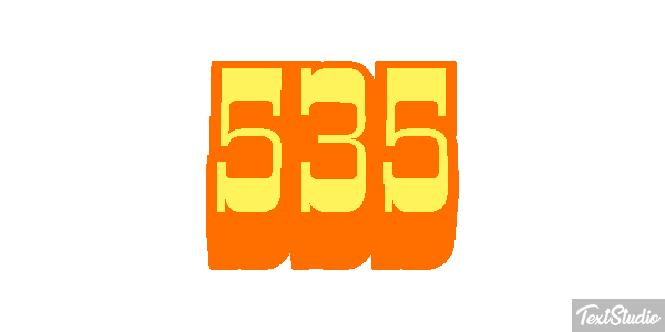535 Efekt tekstowy