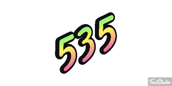 535 Efekt tekstowy