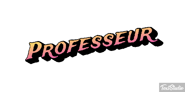 Professeur Effet de texte