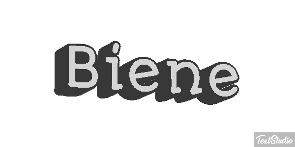Biene Efeito do texto
