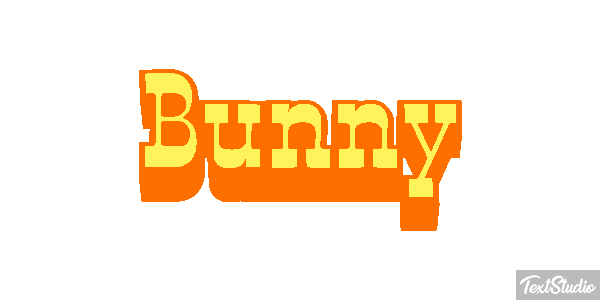 Bunny Effetto testo