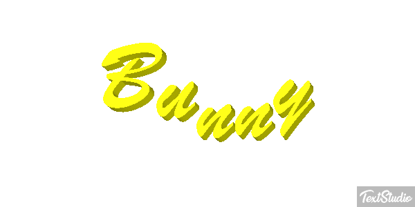 Bunny Effetto testo