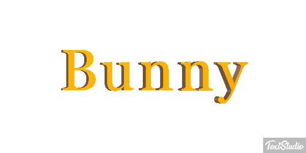 Bunny Effetto testo