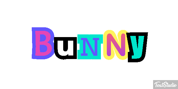 Bunny Effetto testo