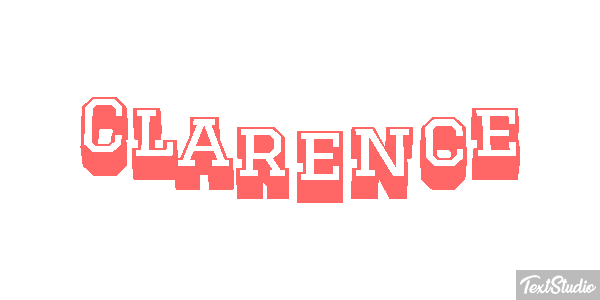 Clarence Text effect