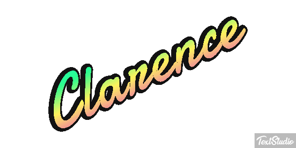 Clarence Text effect