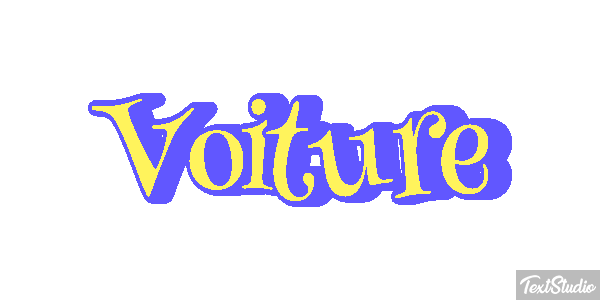 Voiture Tekst effect
