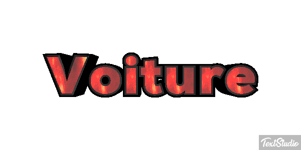 Voiture Tekst effect