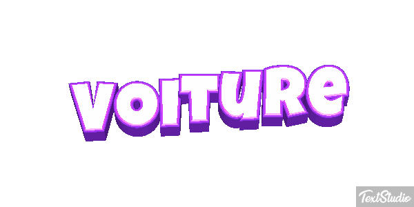 Voiture Tekst effect