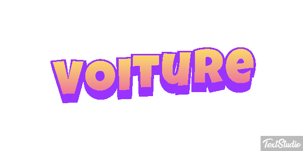 Voiture Tekst effect