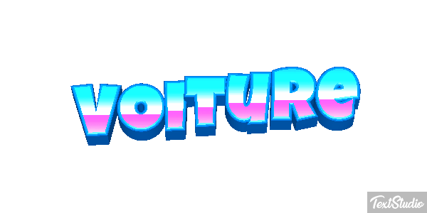 Voiture Tekst effect
