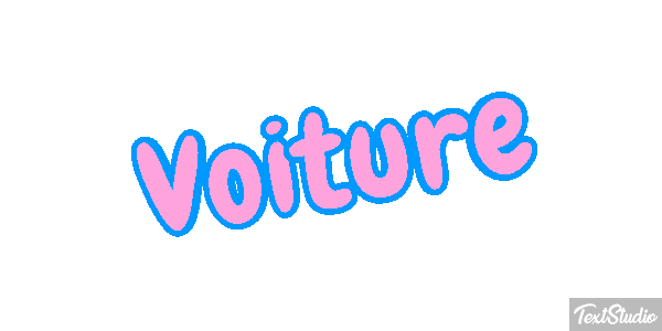 Voiture Tekst effect