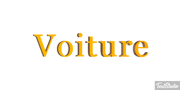 Voiture Tekst effect
