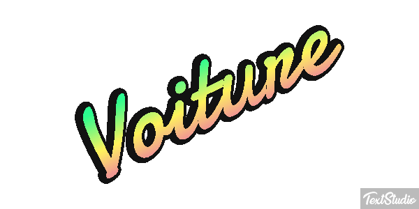 Voiture Tekst effect