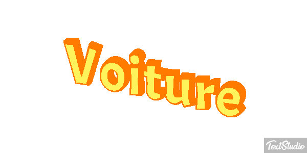 Voiture Tekst effect