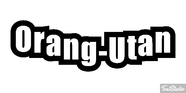Orang-Utan Texteffekt