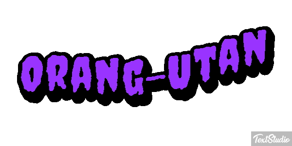 Orang-Utan Texteffekt