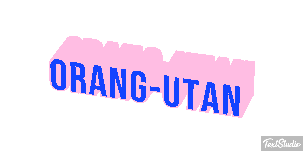 Orang-Utan Texteffekt
