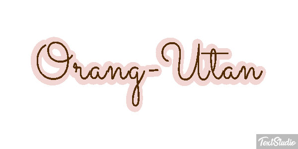 Orang-Utan Texteffekt