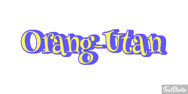 Orang-Utan Texteffekt