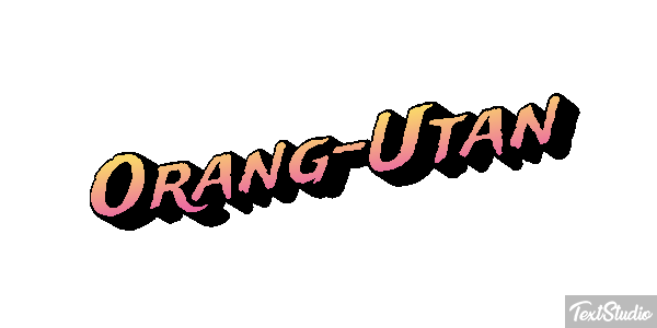 Orang-Utan Texteffekt
