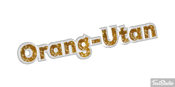 Orang-Utan Texteffekt
