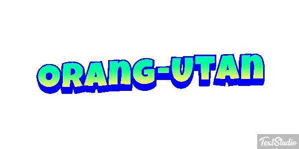 Orang-Utan Texteffekt