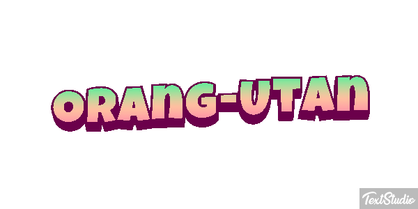Orang-Utan Texteffekt