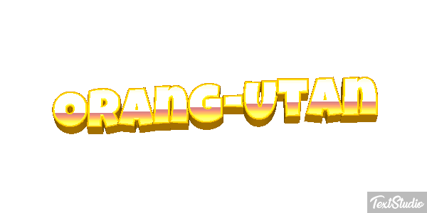 Orang-Utan Texteffekt
