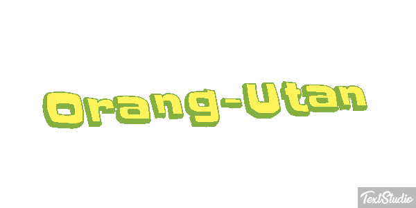 Orang-Utan Texteffekt