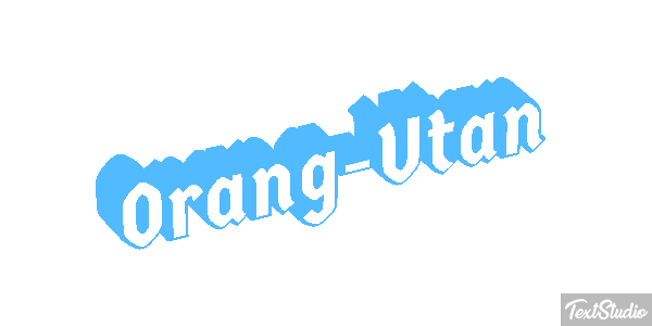 Orang-Utan Texteffekt