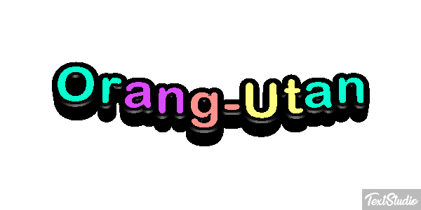 Orang-Utan Texteffekt