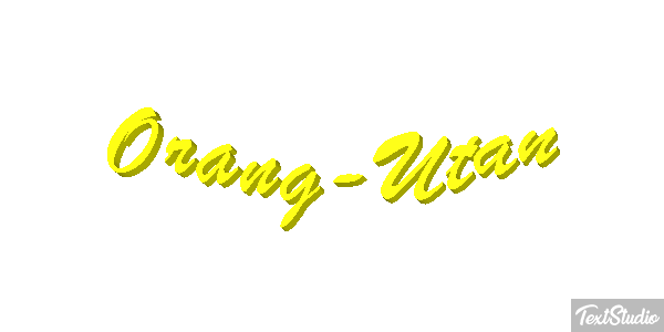 Orang-Utan Texteffekt