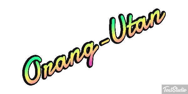 Orang-Utan Texteffekt