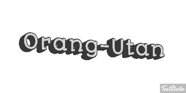 Orang-Utan Texteffekt