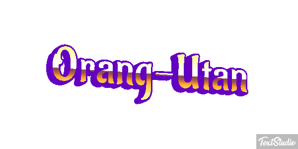 Orang-Utan Texteffekt
