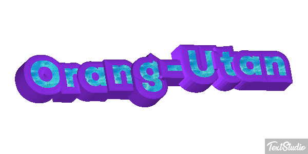 Orang-Utan Texteffekt