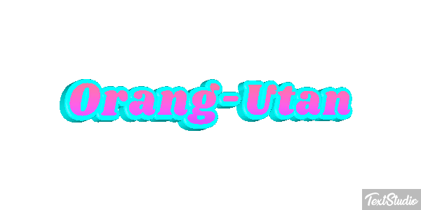 Orang-Utan Texteffekt