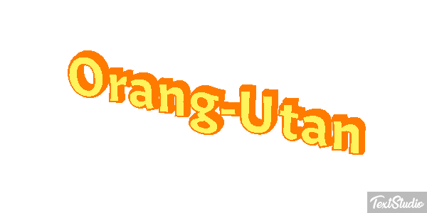 Orang-Utan Texteffekt
