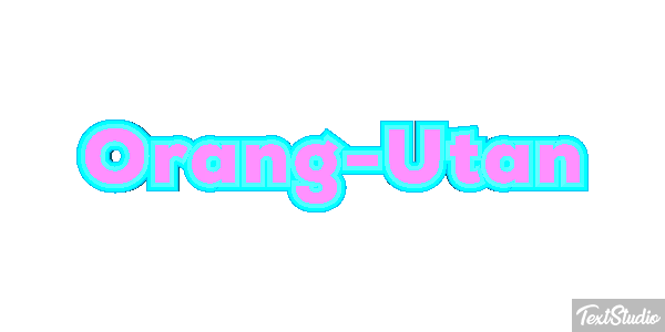 Orang-Utan Texteffekt
