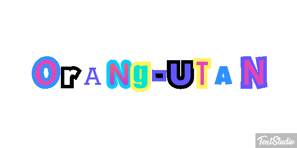 Orang-Utan Texteffekt