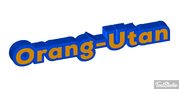 Orang-Utan Texteffekt