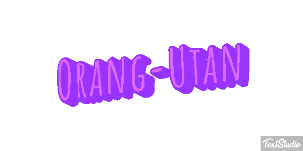 Orang-Utan Texteffekt