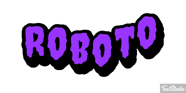 Roboto Текстовый эффект