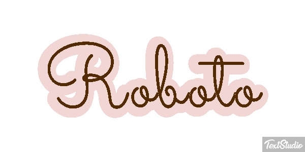 Roboto Текстовый эффект