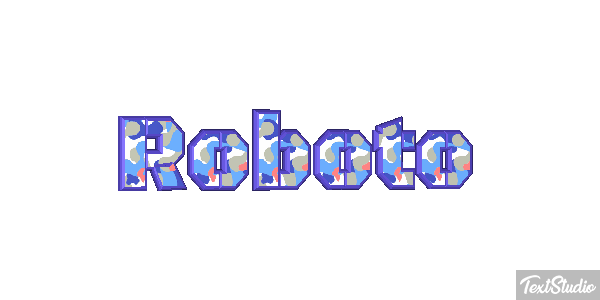 Roboto Текстовый эффект