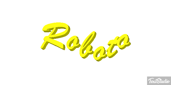 Roboto Текстовый эффект