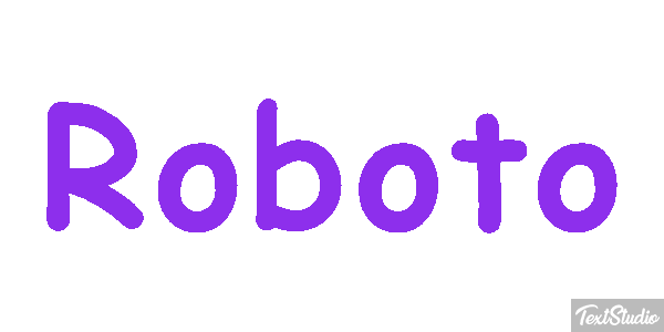 Roboto Текстовый эффект